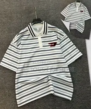 Quality Stripe Collar Neck Shirt