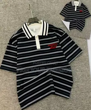 Quality Stripe Collar Neck Shirt