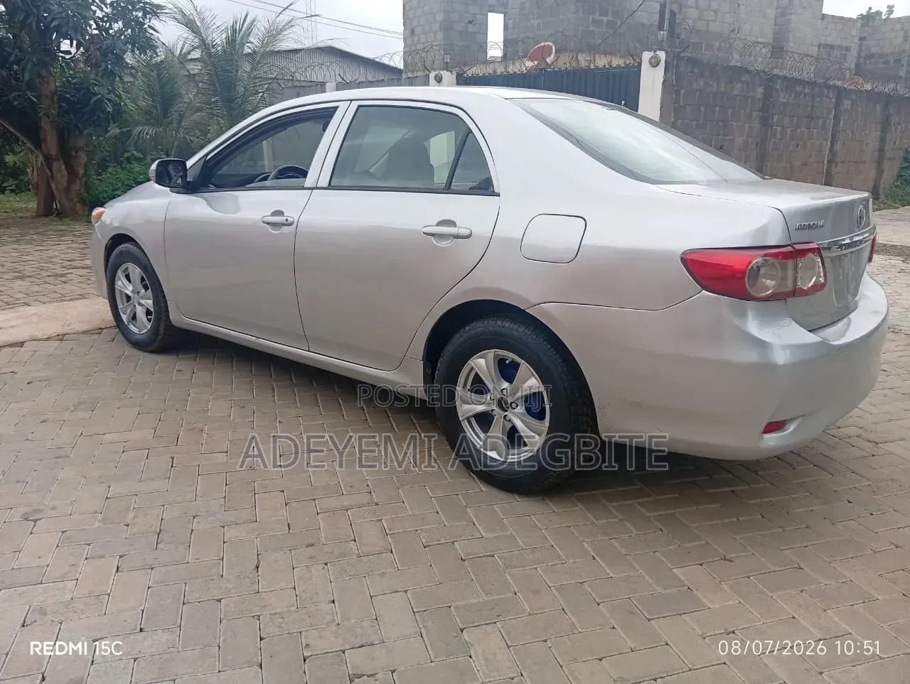 Toyota Corolla 2012 Silver