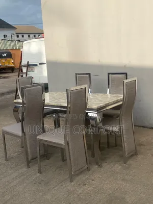 6 Seaters Original Marble Top Dining Set