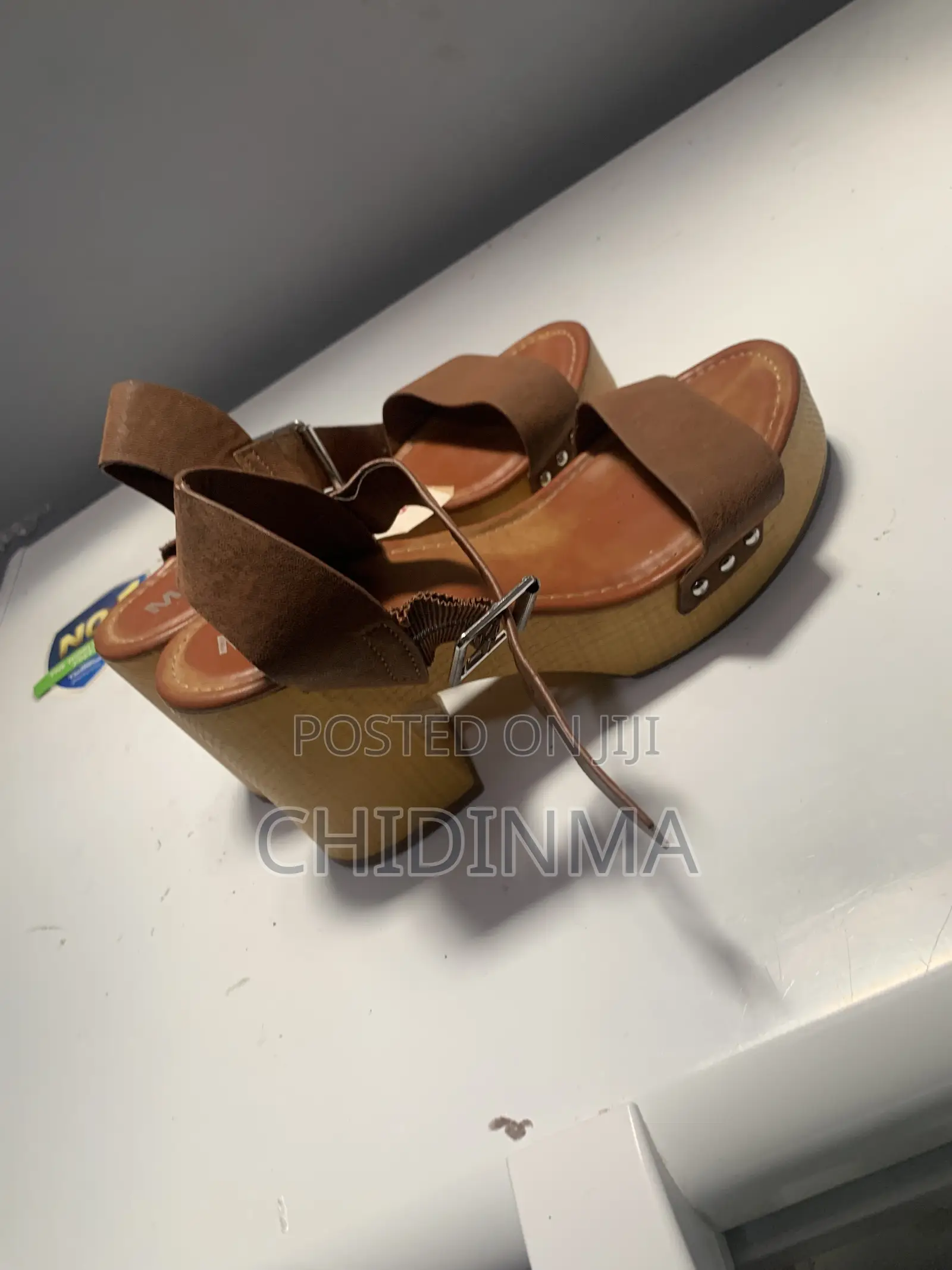 Ladies Brown Platform Heel Sandals – Size 38 | Stylish Comfortable