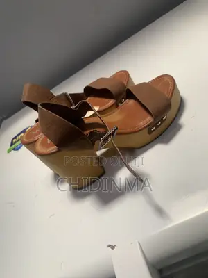Ladies Brown Platform Heel Sandals – Size 38 | Stylish Comfortable