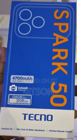 New Tecno Spark 50 128 GB Blue