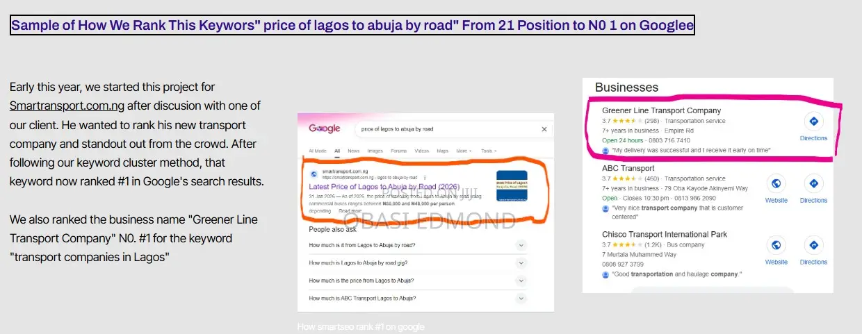 Seo Services in Lagos