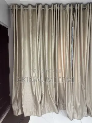 95 Inches Long Gold Curtain