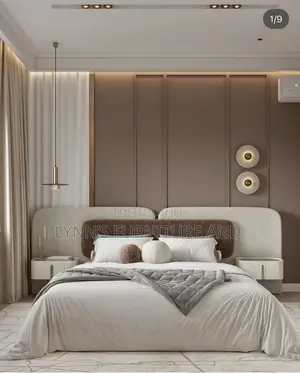 Well Padded Bed Frame With Foreign Fabric