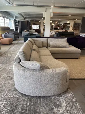 Well Padded L Shape Chair With Foreign Fabric and Very Good Finishing