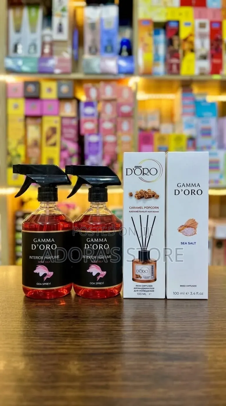 Gamma d'Oro Interior Perfume and Reed Diffuser Set