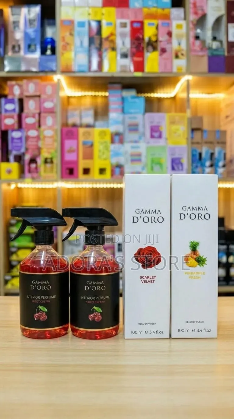 Gamma d'Oro Interior Perfume and Reed Diffuser Set