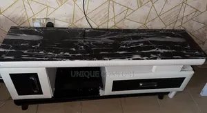 Imported Executive Adjustable Marble Top TV Stand