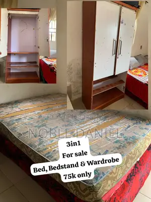 Bed, Bedstand Wardrobe for Sell