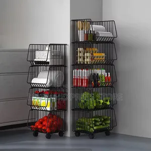 5 Layers Quality Multifunctional Movable Metal Rack 2st7