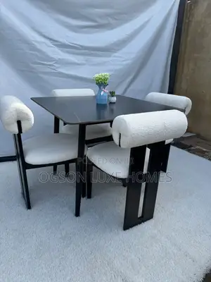 The Elite Dining Set With Four Wooden Leg Chairs