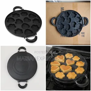 12 Holes Non-Stick Baking Pan for Masa/Paddu Cakes 2st7