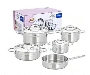 High Quality 9 Pieces Stainless Steel Pot Set / Cookware Set