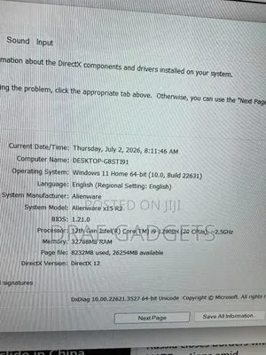Laptop Alienware X15 r2 32GB Intel Core i9 SSD 1T