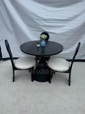 Round Table Dining Set With Three Chairs
