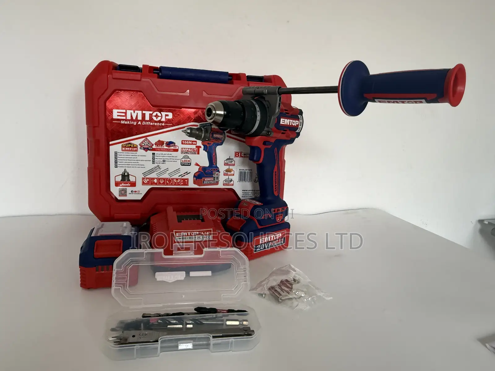 Brushless Cordless Impact Drill 166nm
