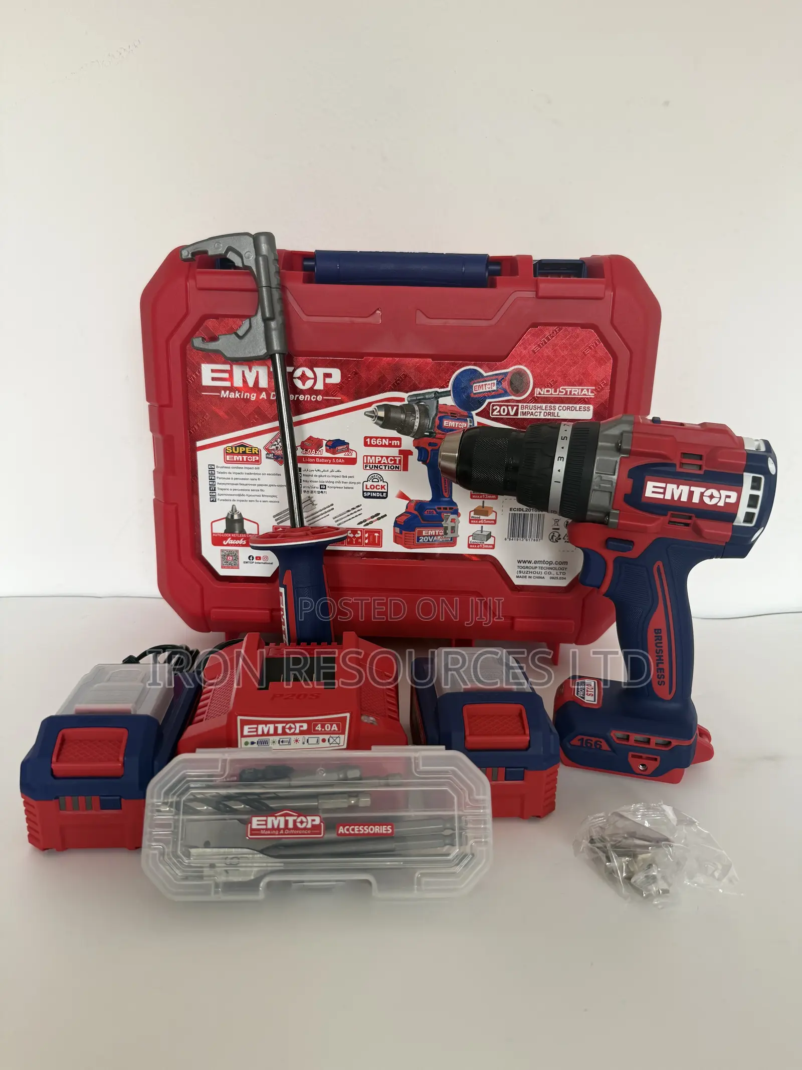 Brushless Cordless Impact Drill 166nm
