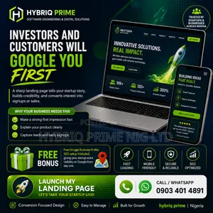 Landing Page and Web App for Your Startup