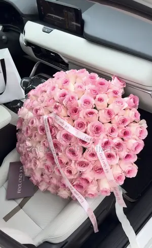 100 Pink Fresh Roses Stem - Bulk Wholesale Vendor in Abuja and Lagos