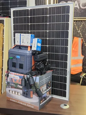 550W Solar Generator Kit With 100W Solar Panel + 4 LED Bulbs