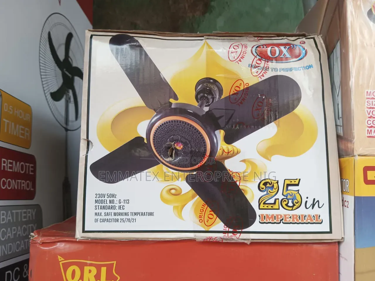 Ox Ceiling Fan Short Blade