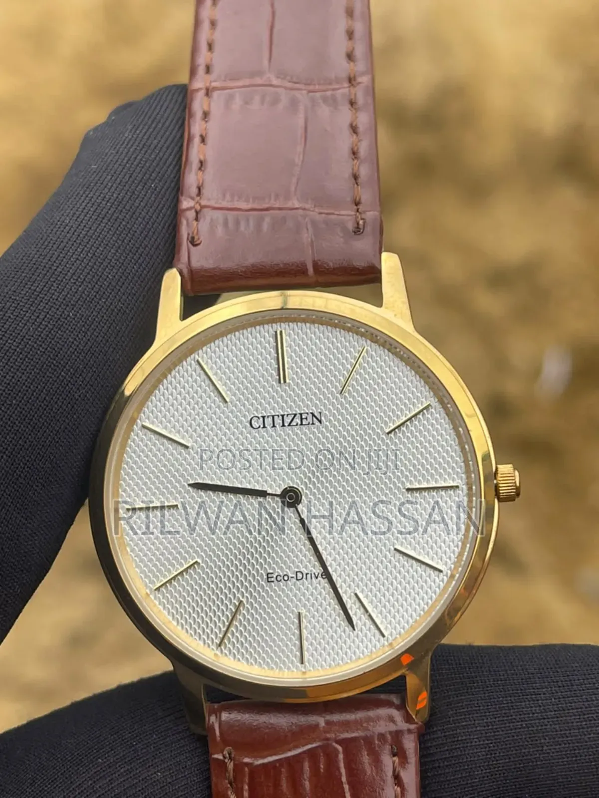 Citizen Circular Face Genuine Leather
