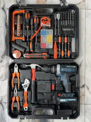 Tools Set With 36v Cordless Impact Drilling Machine -47pieces