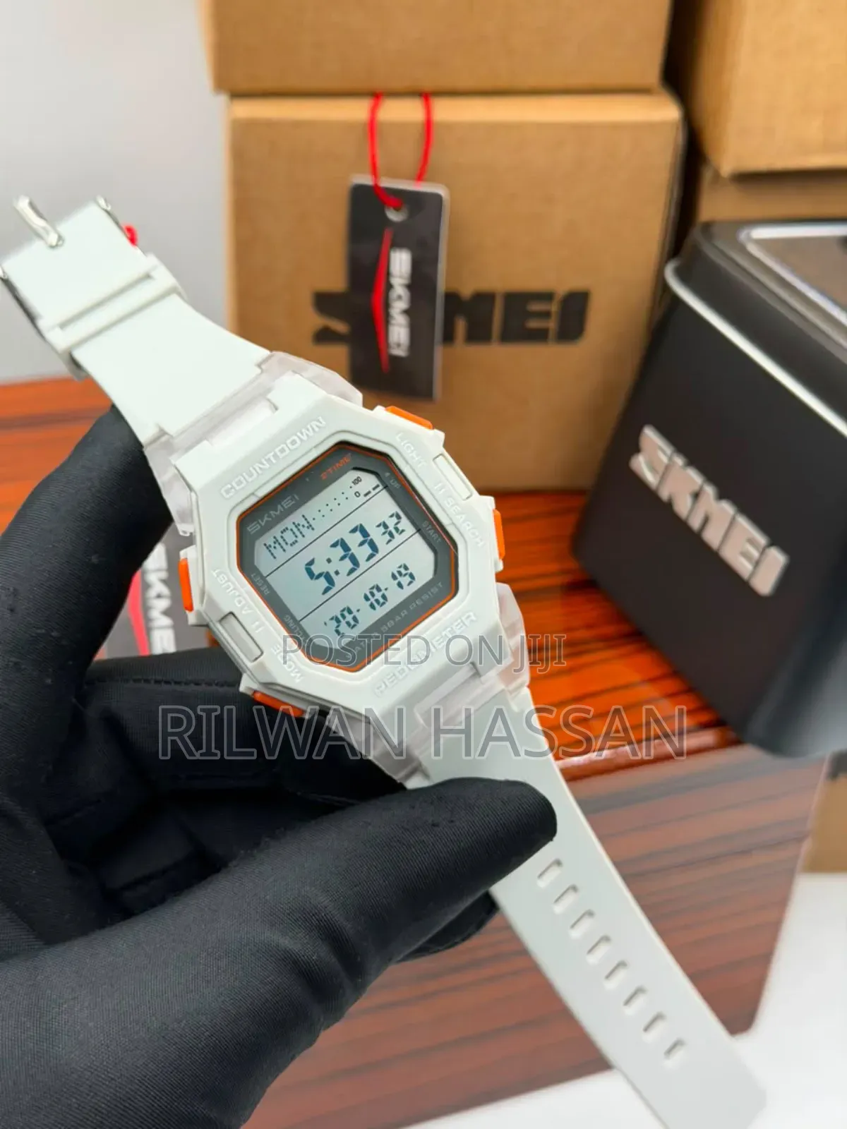 SKMEI Countdown Pedometer Digital Watch