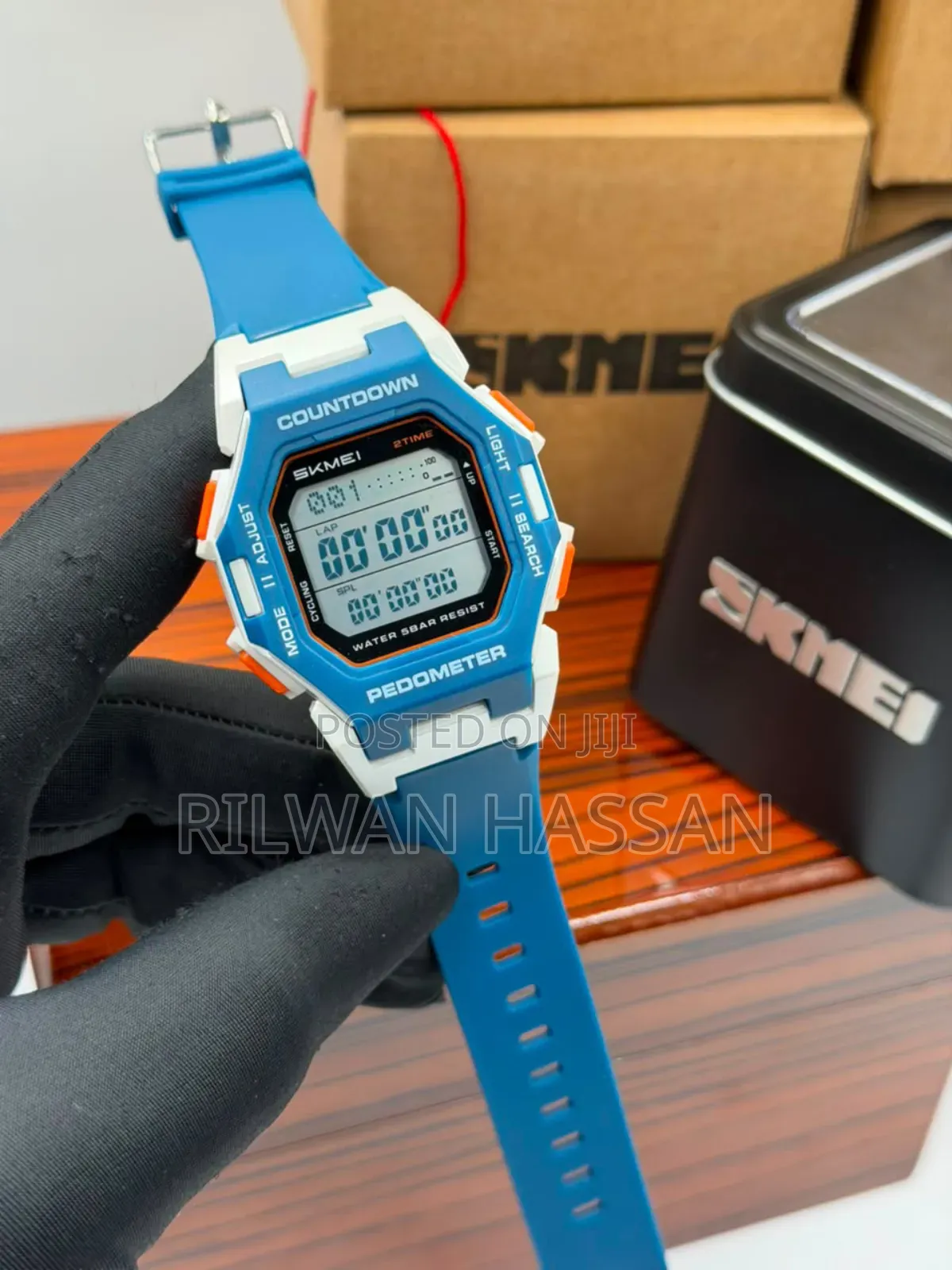 SKMEI Countdown Pedometer Digital Watch