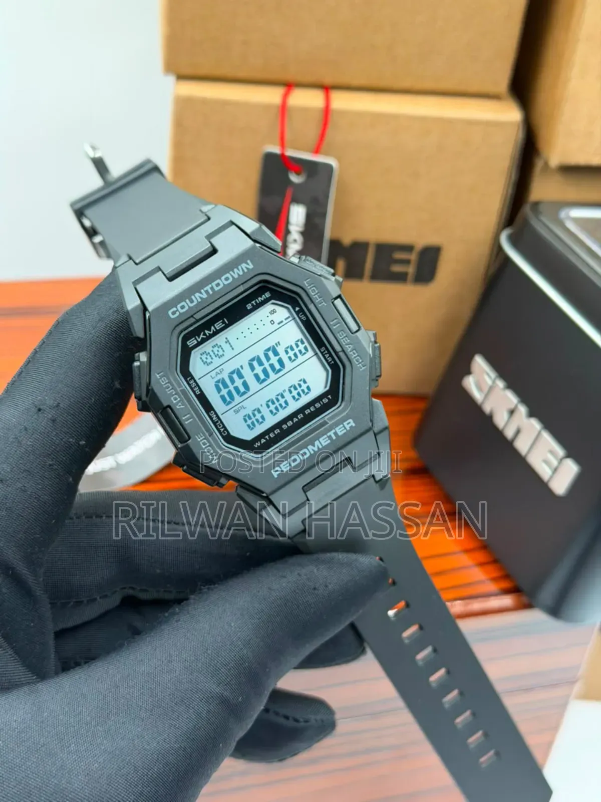 SKMEI Countdown Pedometer Digital Watch