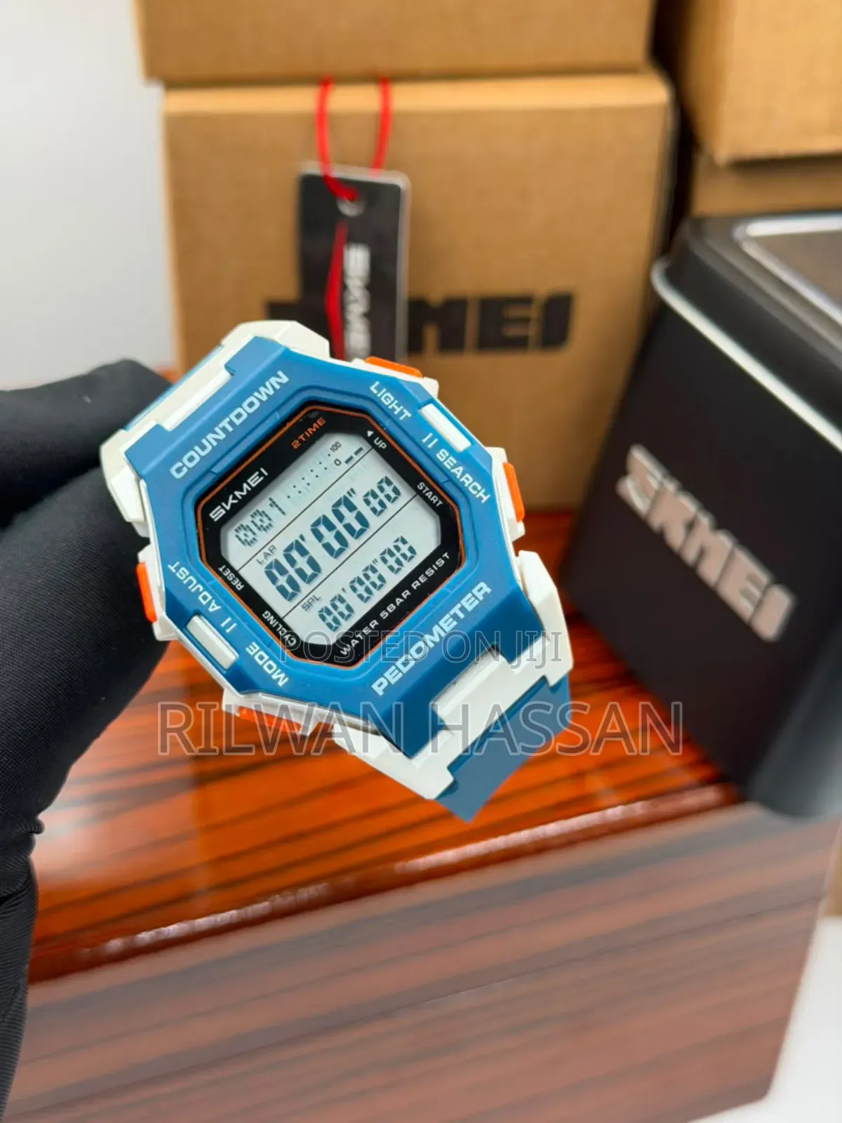 SKMEI Countdown Pedometer Digital Watch