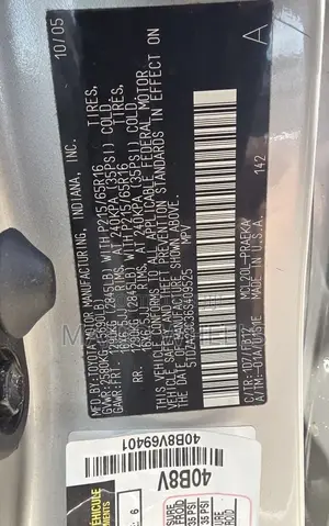 Toyota Sienna 2006 Silver