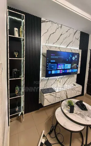 Plain White Line for the TV Console