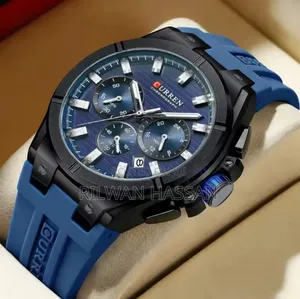 Curren Chronograph Rubber Strap