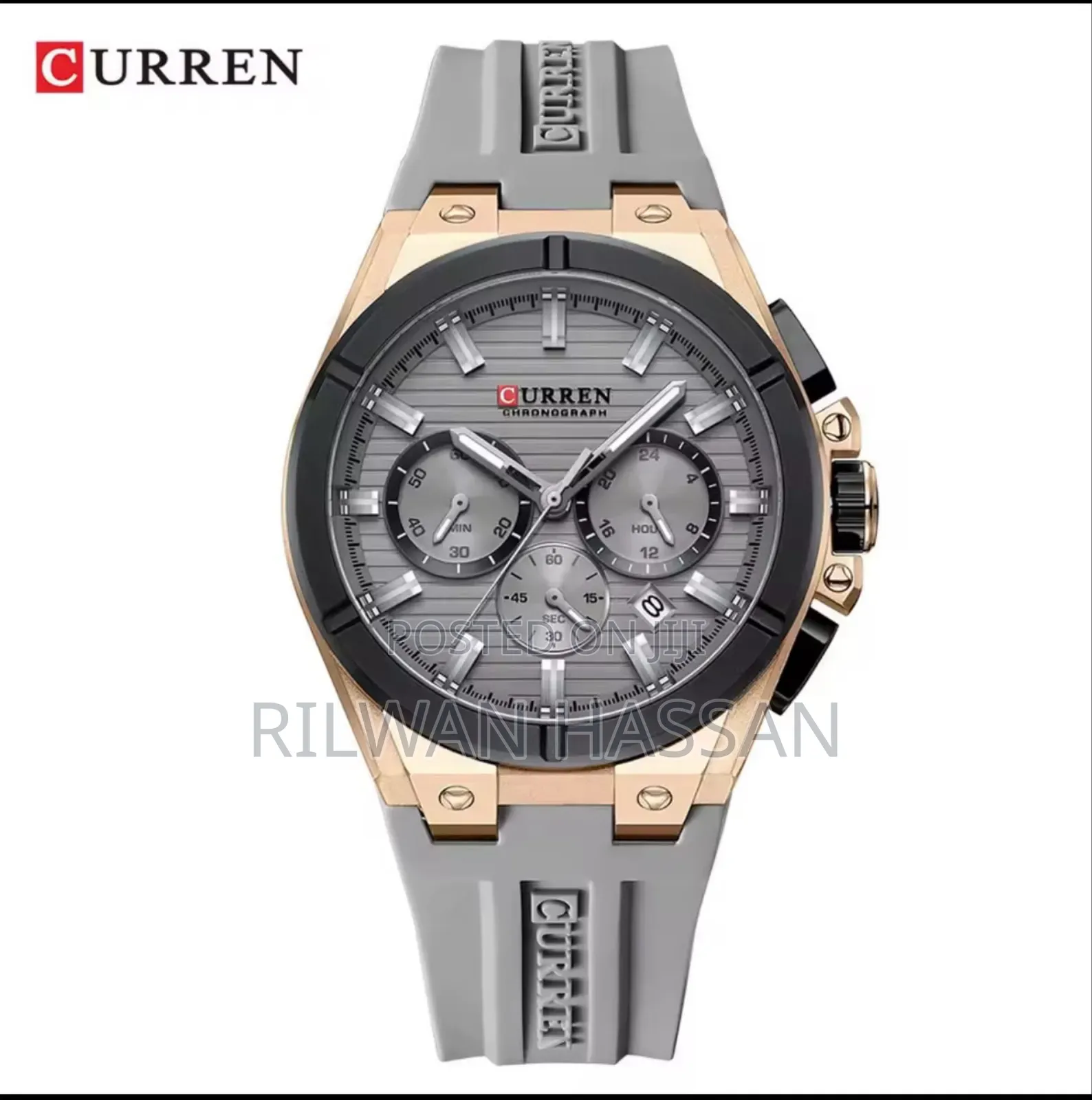 Curren Chronograph Rubber Strap