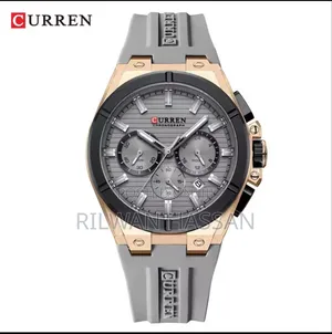 Curren Chronograph Rubber Strap