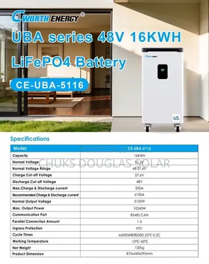 16kwh Cworth Lithium Battery