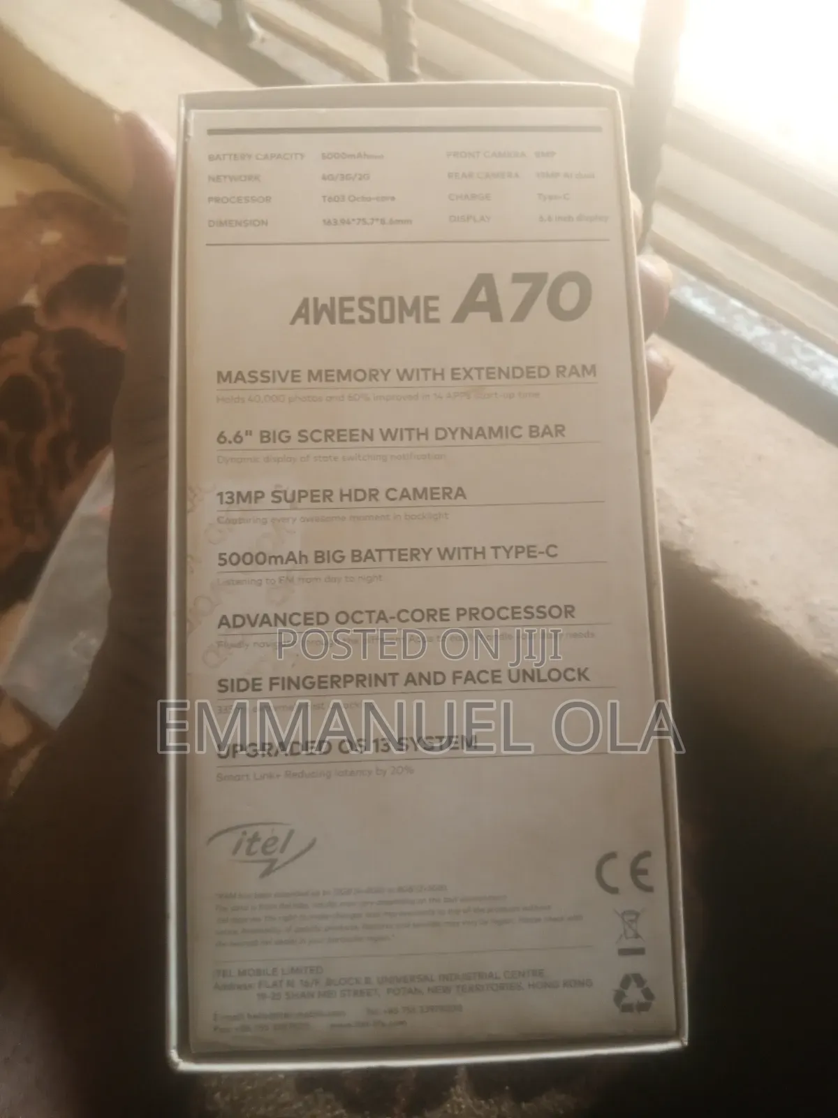 Itel A70 128 GB Blue