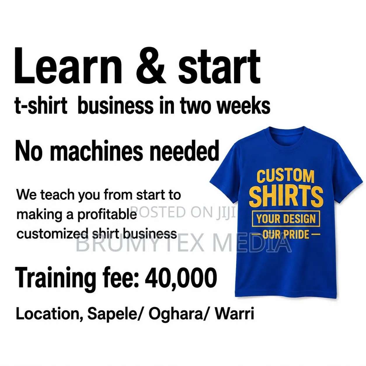 Learn Customized Shirts Business