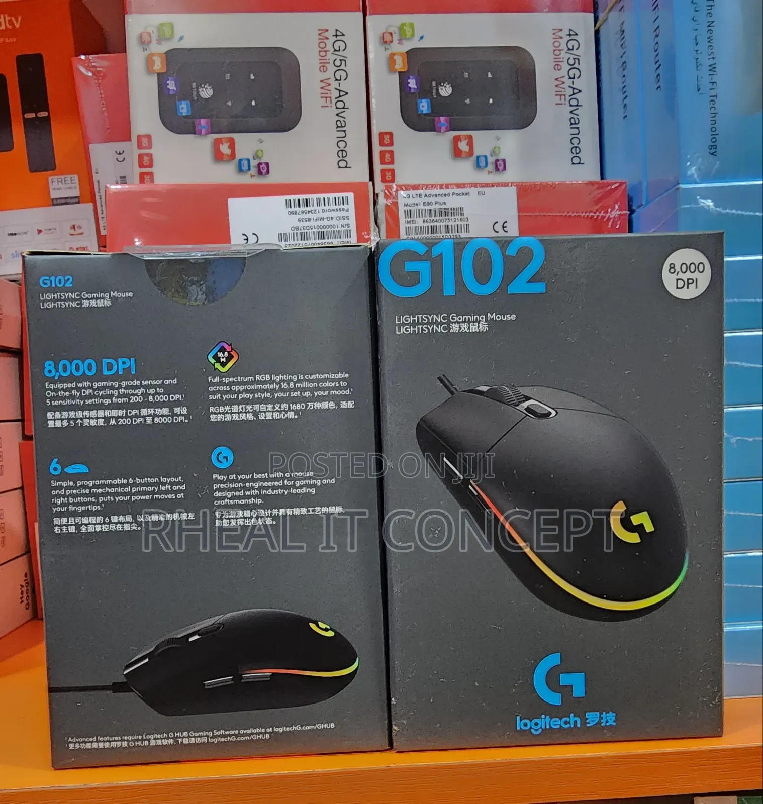 G102 Logitech Gaming Wired Mouse