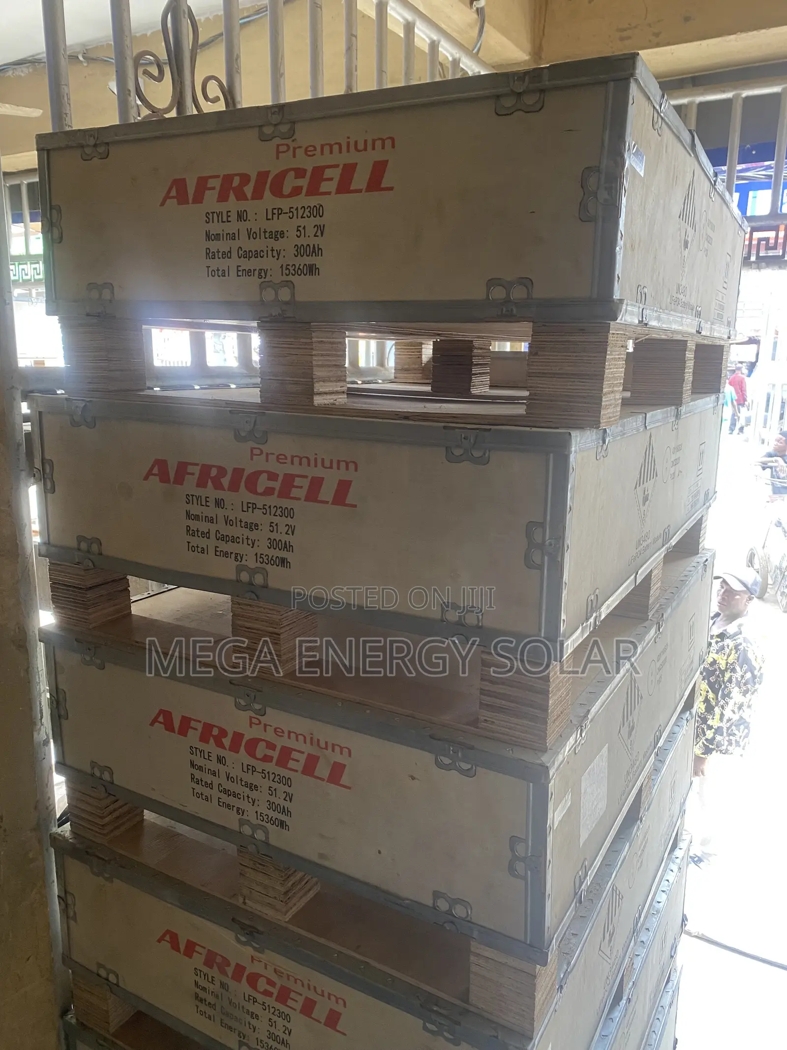 Africell Solar Lithium Battery 15kwh 51.2v