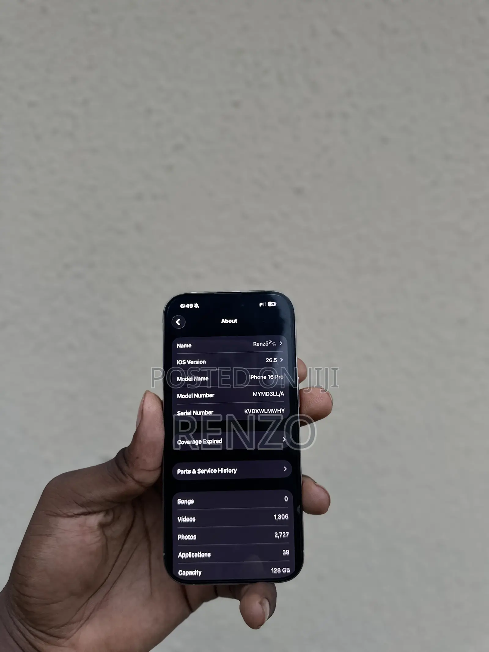 Apple iPhone 16 Pro 128 GB Gray