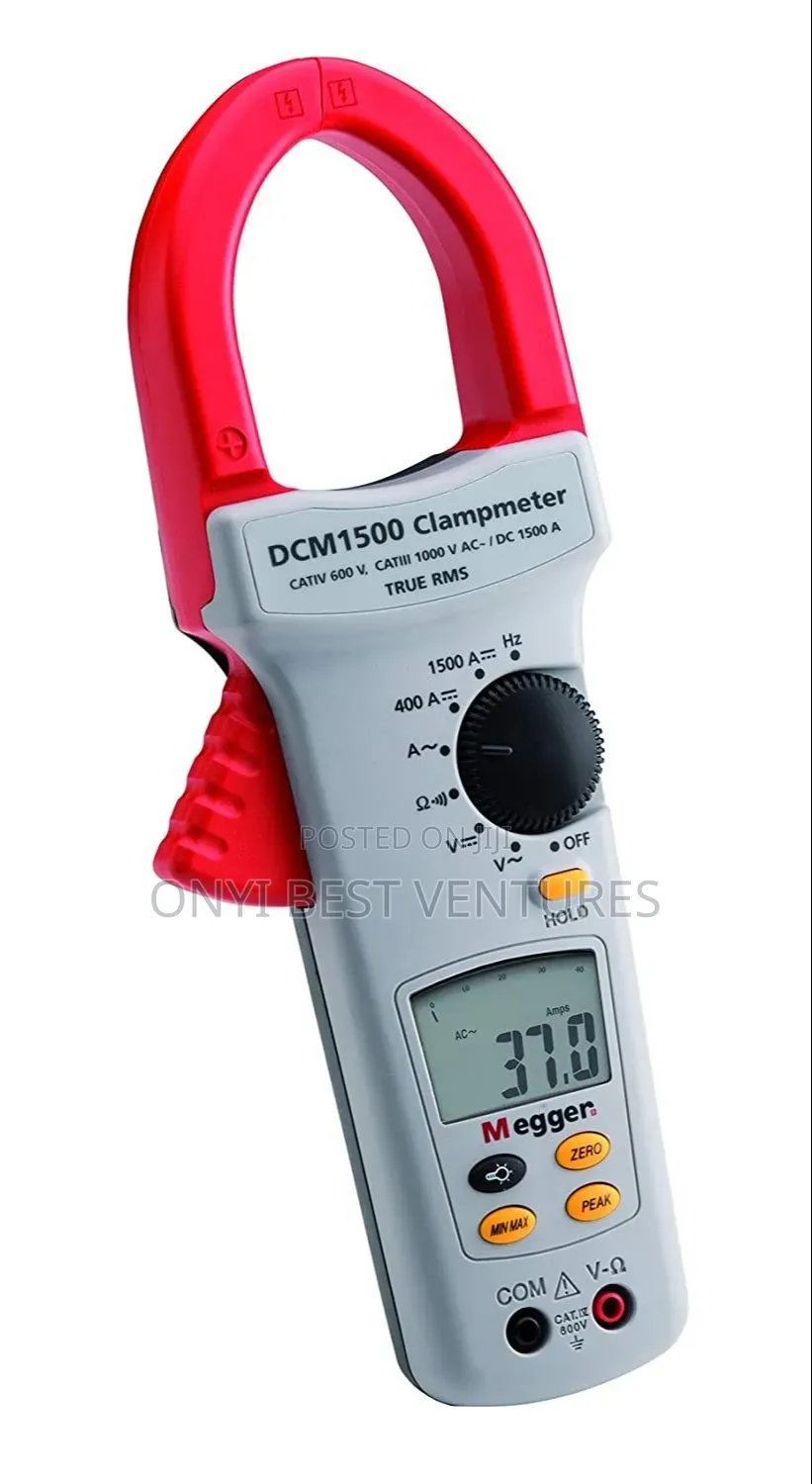 Megger DCM 1500 Amps True RMS AC/DC Clamp Meter