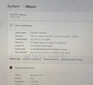Laptop Dell Latitude 7420 32GB Intel Core i7 SSD 256GB