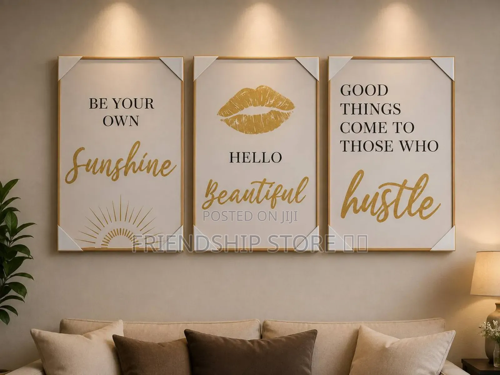 3pcs Set Crystal Acrylic Wall Frame 40 by 60cm (*3)