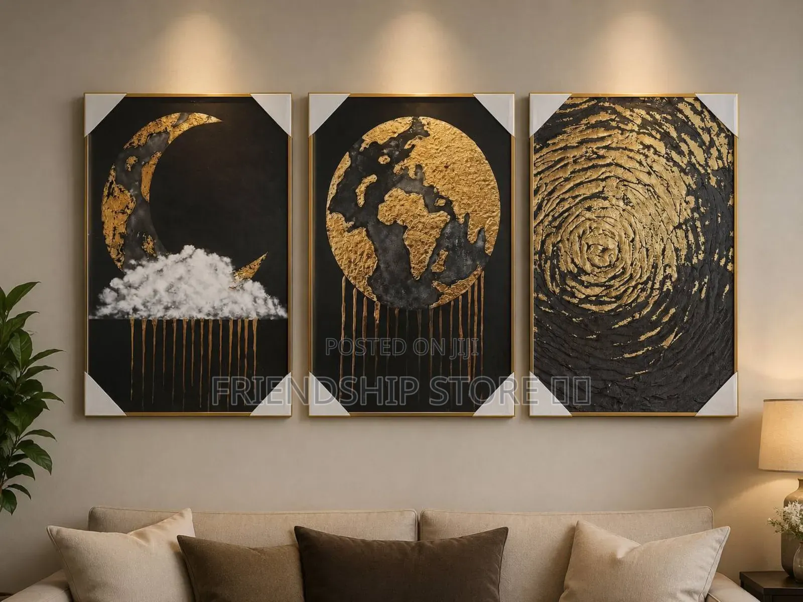 3pcs Set Crystal Acrylic Wall Frame 40 by 60cm (*3)
