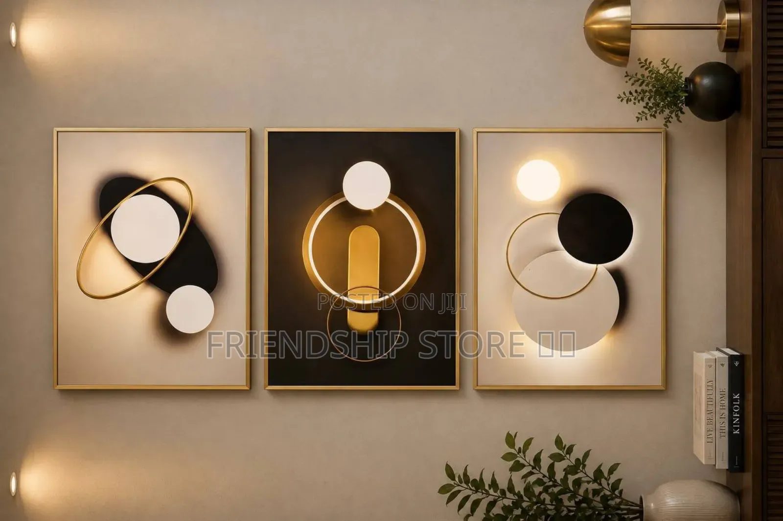 3pcs Set Crystal Acrylic Wall Frame 40 by 60cm (*3)