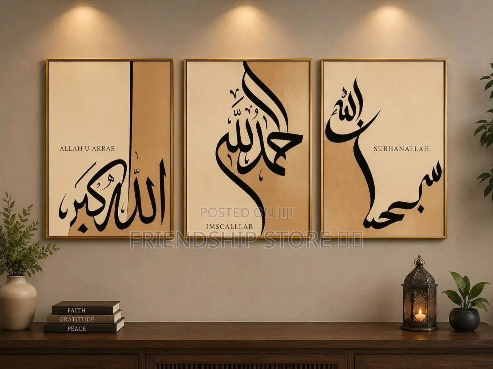 3pcs Set Crystal Acrylic Wall Frame 40 by 60cm (*3)